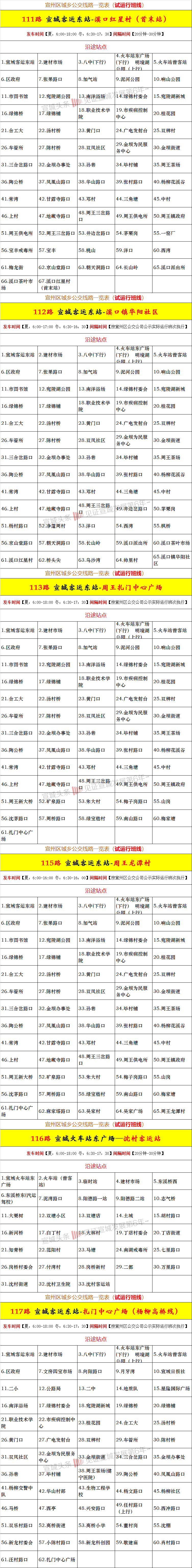 华体会体育-
宣城新增6条城乡公交线路！(内附线路)(图5)